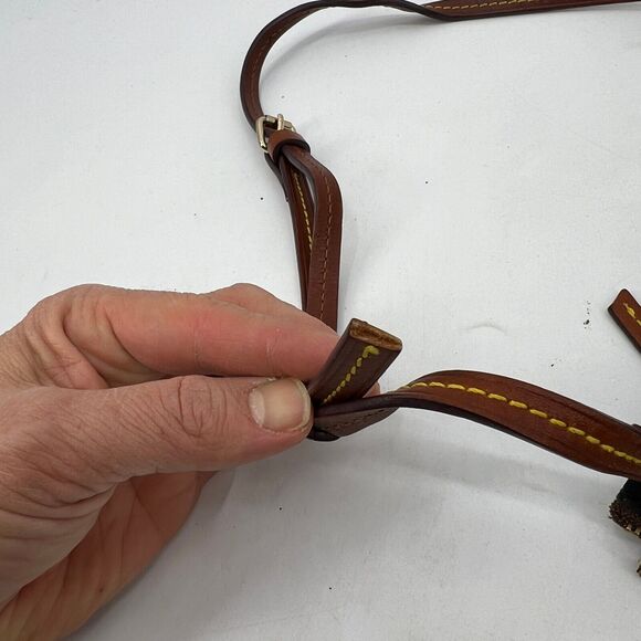 Vintage Dooney & Bourke Bag Womens 7 X 7.5 Crossbody Shoulder Mini Black Nylon - Picture 14 of 16